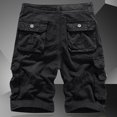 thumbnail image 3 of cllios Men's Cargo Shorts Outdoor Work Shorts Fitness Travel Cargo Shorts with Multi Pockets Fathers Day Gift Ideas Black,XXL, 3 of 4