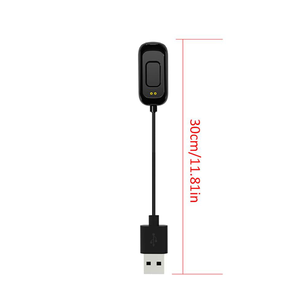 100CM For Fitbit Charge 3 Smart Bracelet Charger USB Charging Cable Cord Clip 