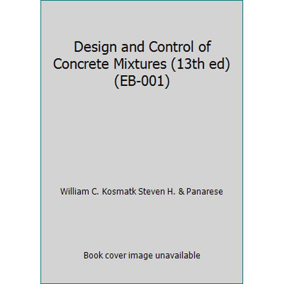 Pre-Owned Design and Control of Concrete Mixtures