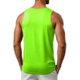 thumbnail image 6 of UPF 50+ Tank Top Men Gym Workout Sleeveless Muscle Shirts Summer Sun Protection Moisture Wicking Shirts Green M, 6 of 9