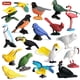 thumbnail image 2 of 17 piezas de figuras de animales de aves simuladas, modelo de loro, juguetes de PVC, colección de figuritas de pájaros flamencos, juego de adornos para tartas, regalo para niños, juguetes educativos, 2 of 9