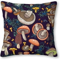 Dark Dream Forest Velvet Throw Pillow Covers Sofa Pillowcase Car Square Throw Pillowcases Home Decoration 18x18Inch