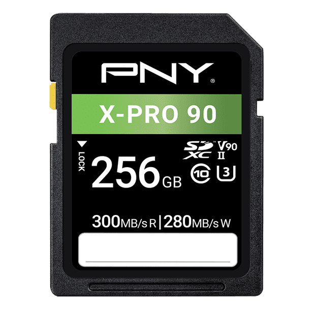 PNY 128GB X-PRO 90 Class 10 U3 V90 UHS-II SD Flash Memory Card