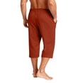 thumbnail image 5 of Nestiefly Men's Baggy Shorts Wide Leg Sweat Shorts Gym Workout Shorts Drawstring Waist Summer Cruise Clothes Ginger XL, 5 of 9