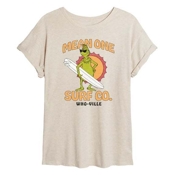 The Grinch - Mean One Surf Co - Juniors Ideal Flowy Muscle T-Shirt