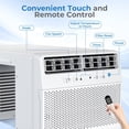 thumbnail image 6 of FREE VILLAGE 10,000 BTU U-Shaped Window Air Conditioner Unit Cools up to 450 Sq.Ft.with 6 Modes 24H Timer,Ultra Quiet Window AC Units with Full Window View,Energy Saving,Easy to Install,White, 6 of 7