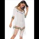 thumbnail image 4 of Vestido para Mujer - Cuello en V, Crochet, Mezcla de Algodón, para Playa y Verano. Talla Única, 4 of 10