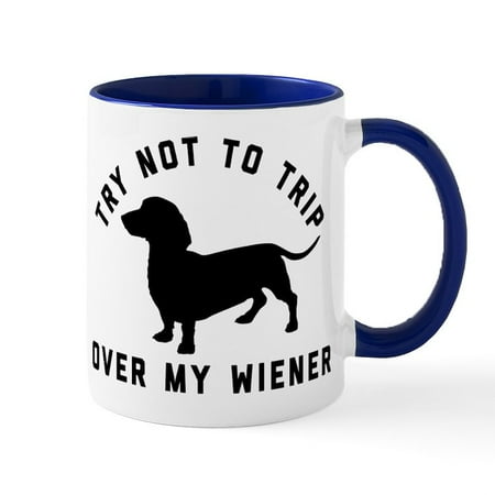 

CafePress - Try Not To Trip - 11 oz Ceramic Mug - Novelty Coffee Tea Cup
