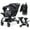Stormy, variant on Open Box Sit N' Stand Double Stroller 2.0 DLX w/5 Point Safety Harness, Stormy