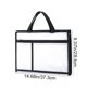 thumbnail image 3 of Organizador de carpeta de malla con asa y bolsa de documentos con cremallera de múltiples bolsillos para colegio y oficina, 3 of 8
