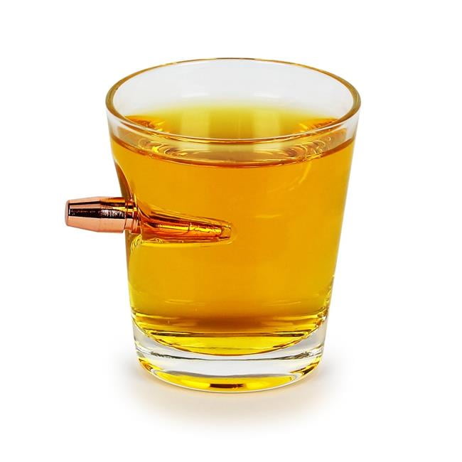 Last Man Standing Embedded Bullet 2oz Shot Glass Walmart Com