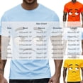 thumbnail image 3 of Dolkfu Blue Men'S Dress&nbsp;Shirts Novelty Short Sleeve Crew Neck Pull-On Tops Graphic Prints Funny Modern T-Shirts Sky Blue,L, 3 of 5