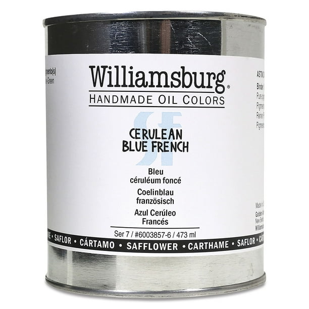 Williamsburg Handmade Safflower Oil Color Cerulean Blue
