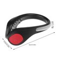 thumbnail image 4 of serony Shoe Clip Safe Light Reflective Battery Operated Night Running Jogging Cycling Sneakers Lamp Safety Gear Hiking Walking Red, 4 of 8