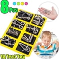 thumbnail image 2 of Nine Buckle Educational Toys Metal Puzzle Untie Unlock Interl, 2 of 8