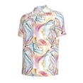 thumbnail image 3 of Daiia Abstract Marble Texture Pattern Men’s Polo Shirts,Solid Deck Shirt,Classic Fit, Breathable Cotton Polo for Casual and Sport Wear-3X-Large, 3 of 9