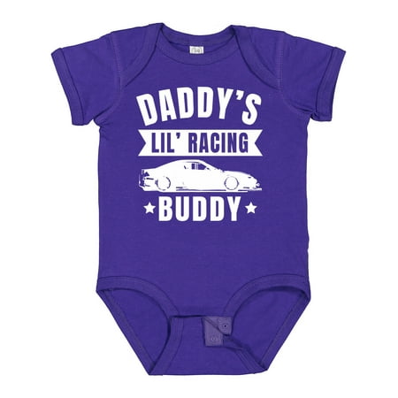 

Inktastic Daddys Lil Racing Buddy Gift Baby Boy or Baby Girl Bodysuit