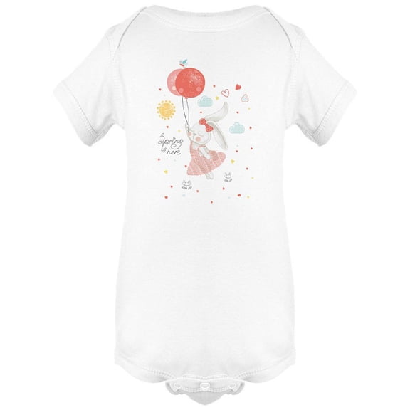 Rabbit With Balloon Bodysuit Infant -Image by Shutterstock,  6 Months
