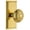 Lifetime Brass, variant on Grandeur Carwin_Dd_Na Carre Solid Brass Rose Dummy Door Knob Set - Grey