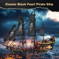 thumbnail image 2 of Juguete de construcción JM Bricklayer Pirate Ship con luces 1713 piezas 14+, 2 of 7
