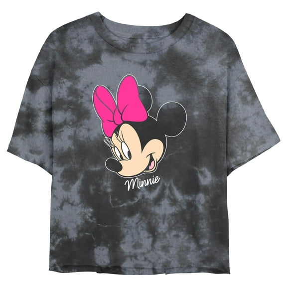 Junior's Mickey & Friends Minnie Mouse Large Portrait Graphic T-Shirt