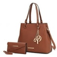 thumbnail image 3 of MKF Collection Kearny Vegan Leather Women's Tote Bag with Wallet by Mia K- 2 pieces, 3 of 4