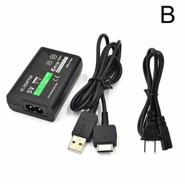 USB Data Charging Cable Wall Charger Power Supply AC Adapter For Psv1000 Charge^ W6P1