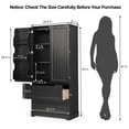 thumbnail image 2 of Aiho 63" H Pantry Cabinet with 2 Doors and 2 Drawer, Solid & Sturdy, Storage Cabinet for Entryway, Kitchen - Black, 2 of 6