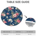thumbnail image 6 of Pioneer Flower Floral Print Pattern Round Fitted Tablecloth with Elastic Edge,Dining Table Cover Waterproof,Outdoor Round Tablecloth for Camping,Dining,Indoor and Outdoor, 6 of 7
