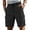 Black, variant on CCRFTGI Shorts for men Cargo Casual Drawstring Waist Work Shorts Loose Fit Hiking Short with Multi Pockets Black L