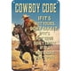 thumbnail image 1 of Placa Metal Vintage Westside Cowboy Pintura Hierro Rectangular Arte para El 20x30cm, 1 of 9