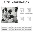 thumbnail image 5 of FUMJ  Throw Pillow Covers Modern Abstract Geometry Black White and Grey Words Sweet Floral Arrow Decorative Pillow Cases Home Decor Standard Square Pillowcases, 5 of 5
