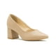 thumbnail image 1 of Zapatilla Cerrada Tacon Ancho Oficina Formal Color Beige beige 22.5, 1 of 7