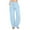Z2 Light Blue, variant on Yievot Linen Pants for Women Drawstring Elastic Waisted Wide Leg Pants Casual Beach Summer Pants with Pockets