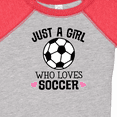 thumbnail image 4 of Inktastic Just a Girl Who Loves Soccer Girls Baby Bodysuit, 4 of 5