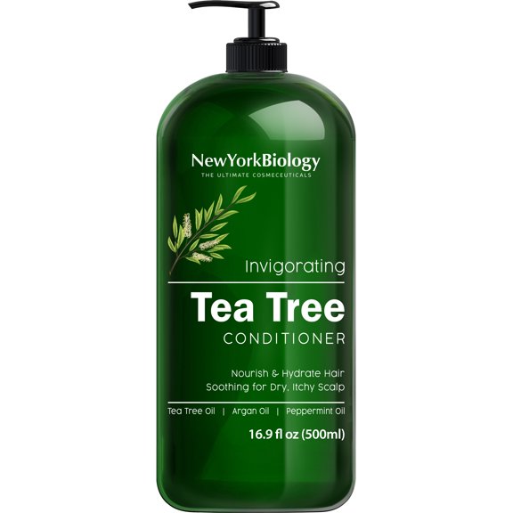 New York Biology Tea Tree Soothing Conditioner for Dry Scalp, 16.9 oz