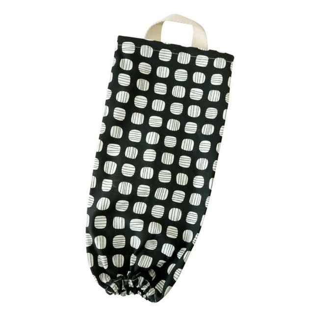 Ramiter Flower Pattern Garbage Bag Storage Holder Collapsible Fabric Storage Dispenser Garbage Bag Organizer For Home Foldable Storage Bag Organizer