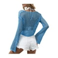 thumbnail image 6 of Franhais Women Swimsuit Cover-Ups Knitted Pullover Tops and Women Foldable Roll Up Sun Hats, 6 of 8