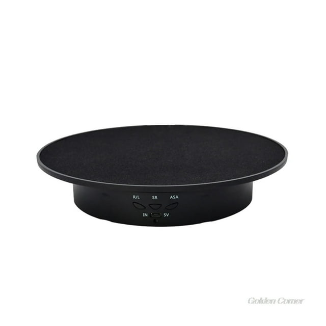 3 Speeds 20cm Intelligent Electric Rotating Display Stand Mirror Turntable Jewelry Holder Battery USB Power ,Quiet and Smooth
