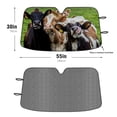thumbnail image 2 of Car Windshield Sun Shade Funny for Car Front Window Animal Cows On Green Grassland Foldable Car Sunshade Windshield | Vehicle Car Sun Visor UV Rays &Heat Blocker Covers Auto Window Protector, 2 of 5
