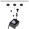 thumbnail image 2 of Submersible Outdoor Fountain Pump With 4 Sprinkler Heads_Perfect Gift, 2 of 5