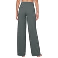 thumbnail image 2 of Pantalones de yoga Willit, vestido de pierna ancha con bolsillos de trabajo, color verde, XS, para mujer, 2 of 2