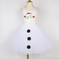 thumbnail image 5 of Disfraz de muñeco de nieve para niñas, vestido de tutú blanco para niños, ropa de Navidad, atuendo para niños, fiesta de Navidad, disfraz de muñeco de nieve, vestidos de princesa, 5 of 5