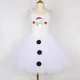 thumbnail image 5 of Disfraz de muñeco de nieve para niñas, vestido de tutú blanco para niños, ropa de Navidad, atuendo para niños, fiesta de Navidad, disfraz de muñeco de nieve, vestidos de princesa, 5 of 5
