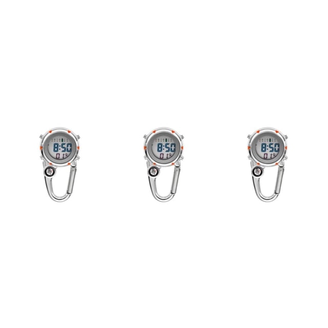 sweethay Mosquetón digital Clip Relojes Reloj Moda Electrónica Luminoso Reloj Pantalla de temperatura Montañismo Relojes Regalo Naranja Type1 NO1