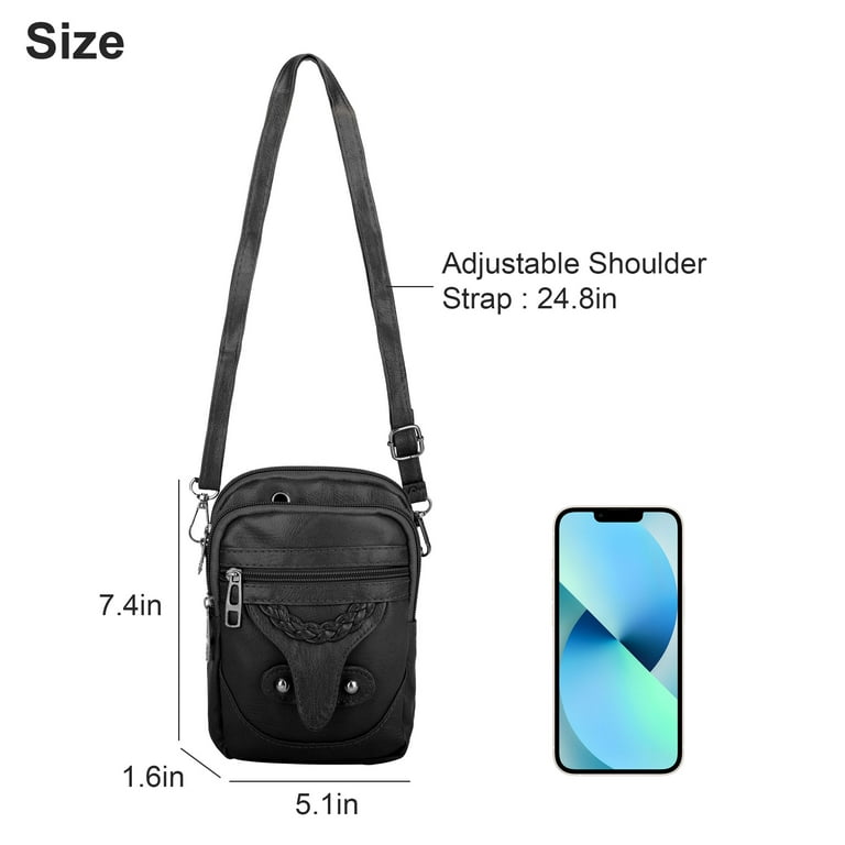 Crossbody Cell Phone Bag, TSV Small Waterproof Nylon Shoulder