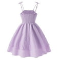 thumbnail image 3 of Tiijoy Girls Summer Spaghetti Strap Dress Sleeveless Strappy Smocked Dress, Sizes 8, 3 of 8