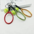 thumbnail image 4 of YSTINNG Color Mini Tennis Racket with Ball Keychain Key Ring DYF329-2660, 4 of 7