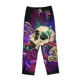 thumbnail image 6 of Uemuo Mushrooms and Skull Pattern Women's Wide Leg Palazzo Lounge Pants with Pockets Light Weight Loose Comfy Casual Pajama Pants-Medium, 6 of 9
