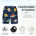 thumbnail image 5 of Fotbe Planets and Stars Men’s Swim Trunks Quick Dry Swim Shorts Board Shorts with Mesh Lining-X-Large, 5 of 9